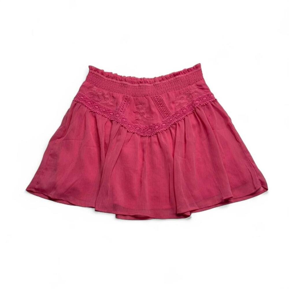 Miami Pink Flowly Layered Mini Skirt Women's size small Summer going out skirt - Picture 3 of 6